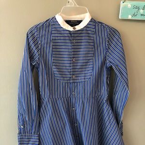 POLO Ralph Lauren Girls Tunic Shirt-Dress Blue/Blk